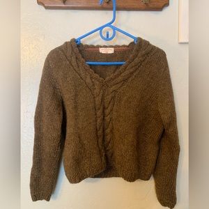 Hand knitted sweater by Karen